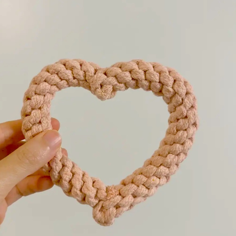 Eco Friendly Pink Rope Dog Toy